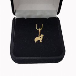 Pingente Ouro 18k Quilates Golden Retriever com Corao